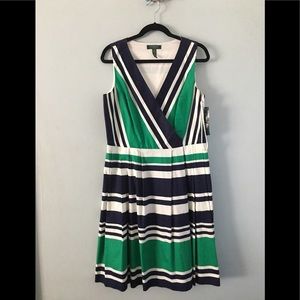 NWT Lauren Ralph Lauren  size 14 new midi dress